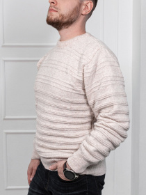 Джемпер ISSA Plus модель GN4-86_beige Фото