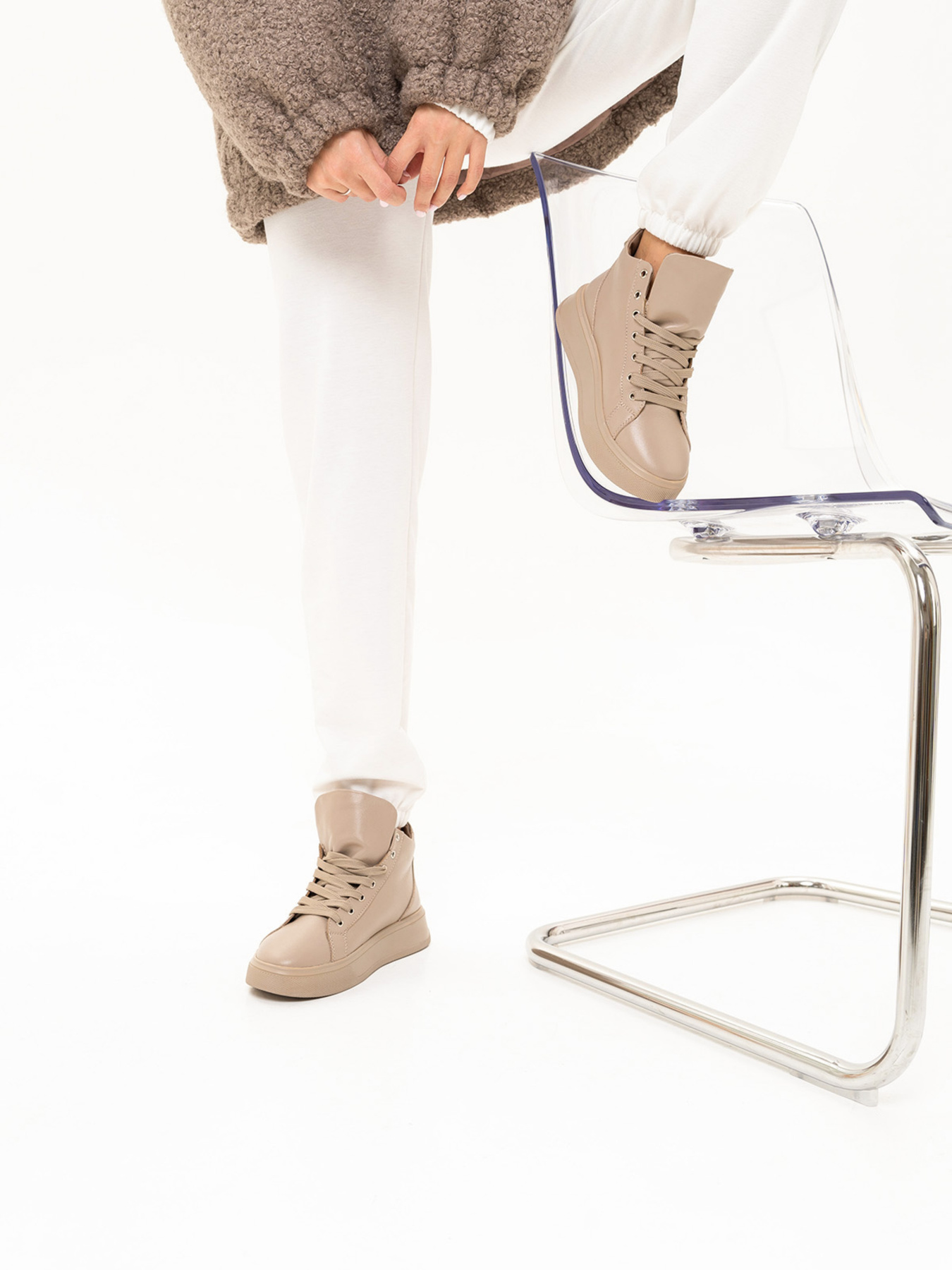 Черевики ISSA Plus модель OB2-155_beige Черевики ISSA Plus модель OB2-155_beige Фото