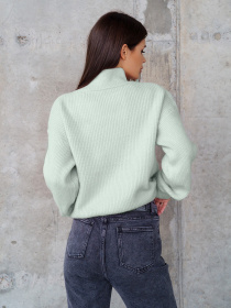 Свитер ISSA Plus модель WN20-322_mint Фото