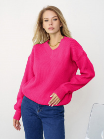 Свитер ISSA Plus модель WN20-324_raspberry Фото