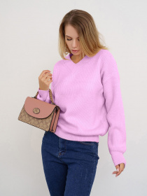 Свитер ISSA Plus модель WN20-324_lilac Фото