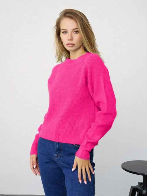 Свитер ISSA Plus модель WN20-326_raspberry Фото