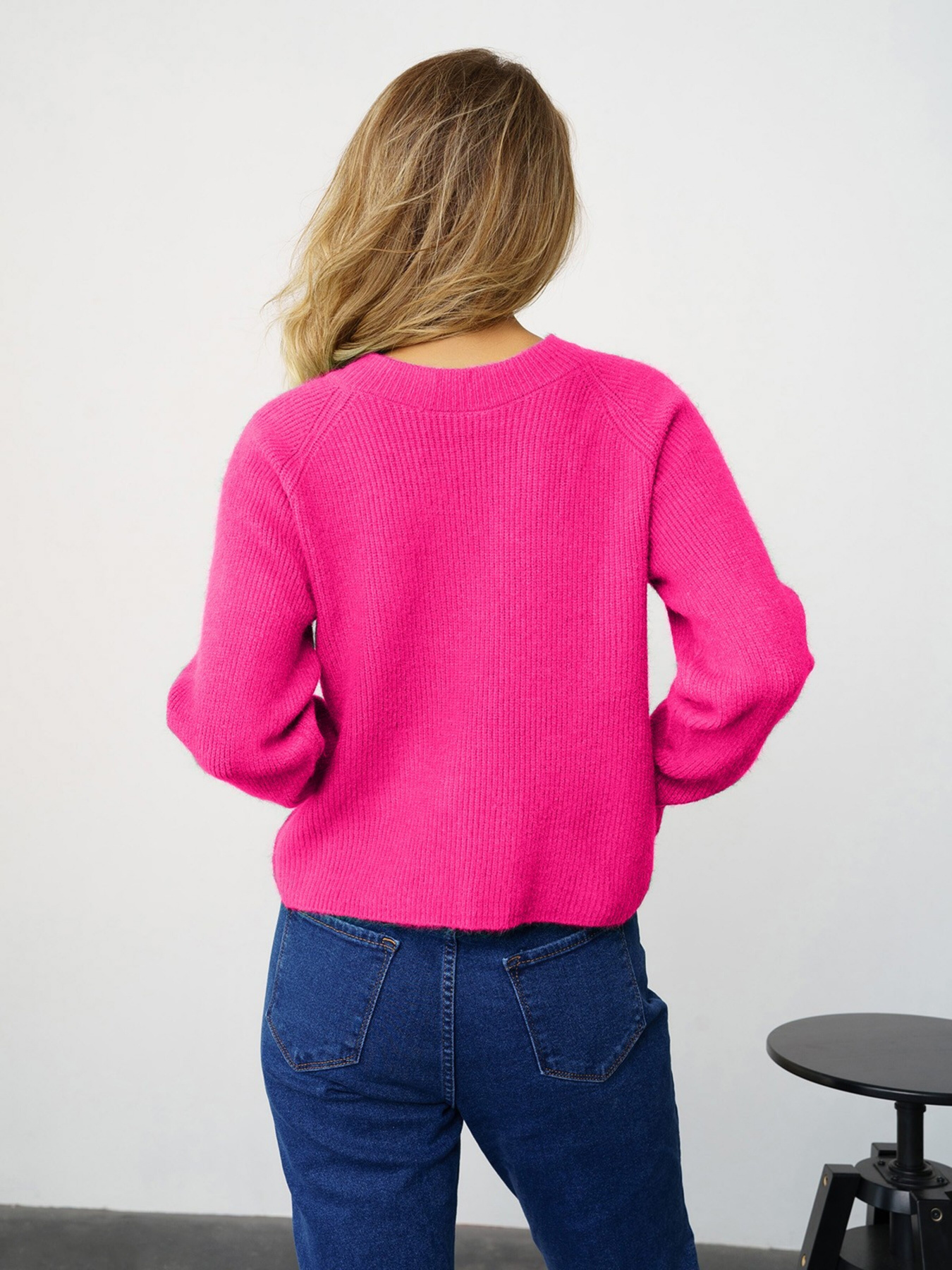 Свитер ISSA Plus модель WN20-326_raspberry Фото