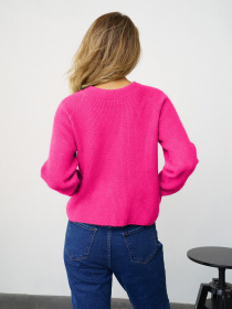Свитер ISSA Plus модель WN20-326_raspberry Фото
