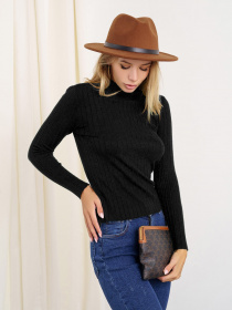 Водолазка ISSA Plus модель WN20-329_black Фото