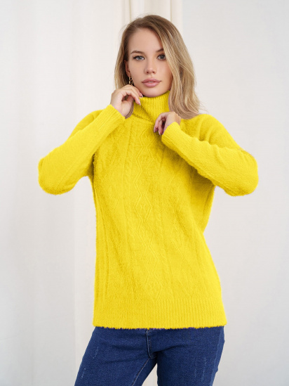 Светр ISSA Plus модель WN20-344_mustard - фото