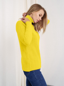 Свитер ISSA Plus модель WN20-344_mustard Фото