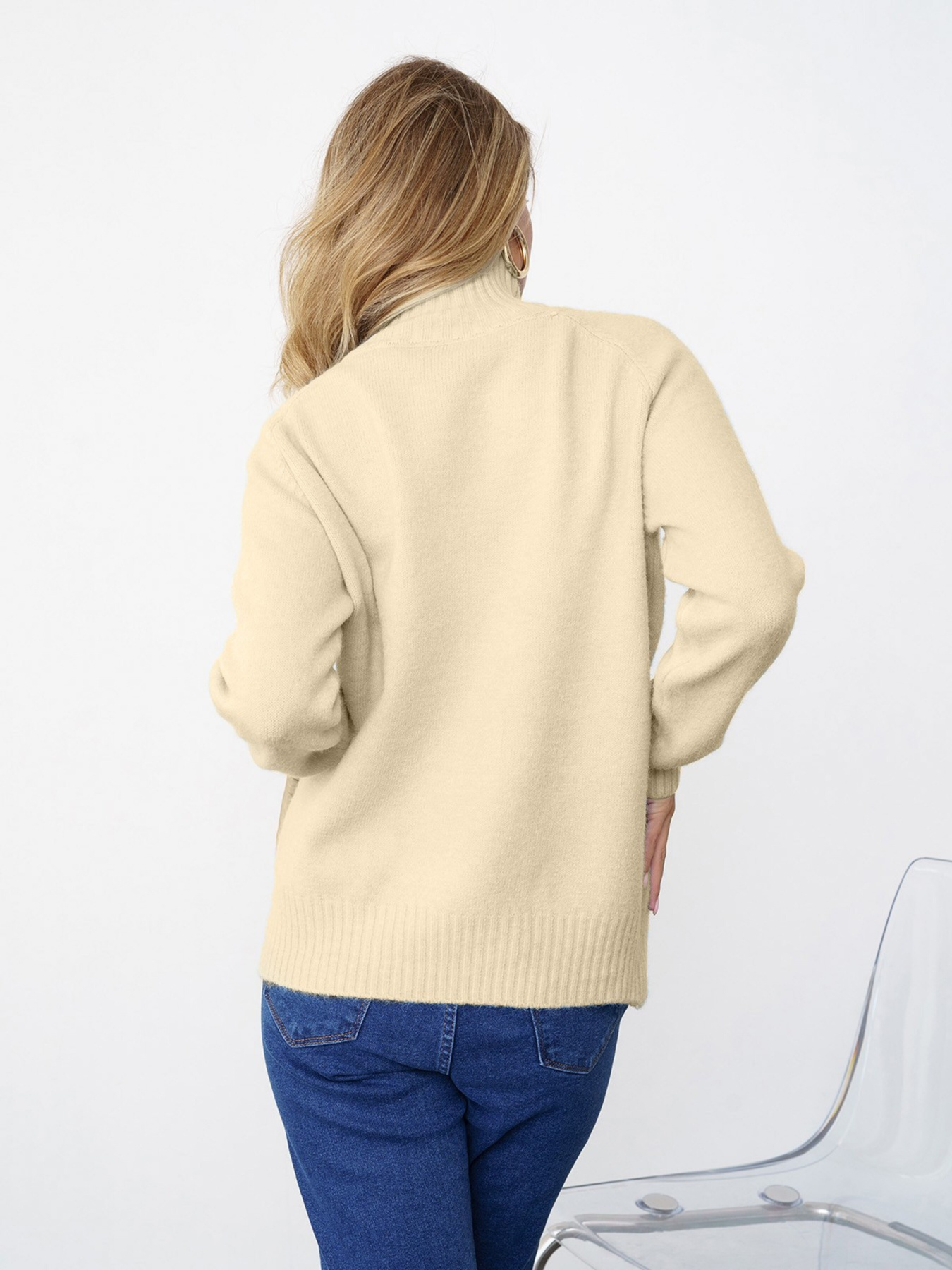 Свитер ISSA Plus модель WN20-345_beige Свитер ISSA Plus модель WN20-345_beige Фото