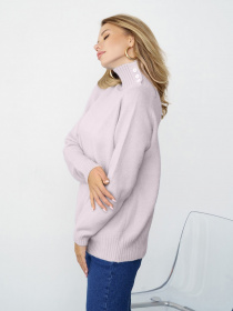 Свитер ISSA Plus модель WN20-345_lilac Фото