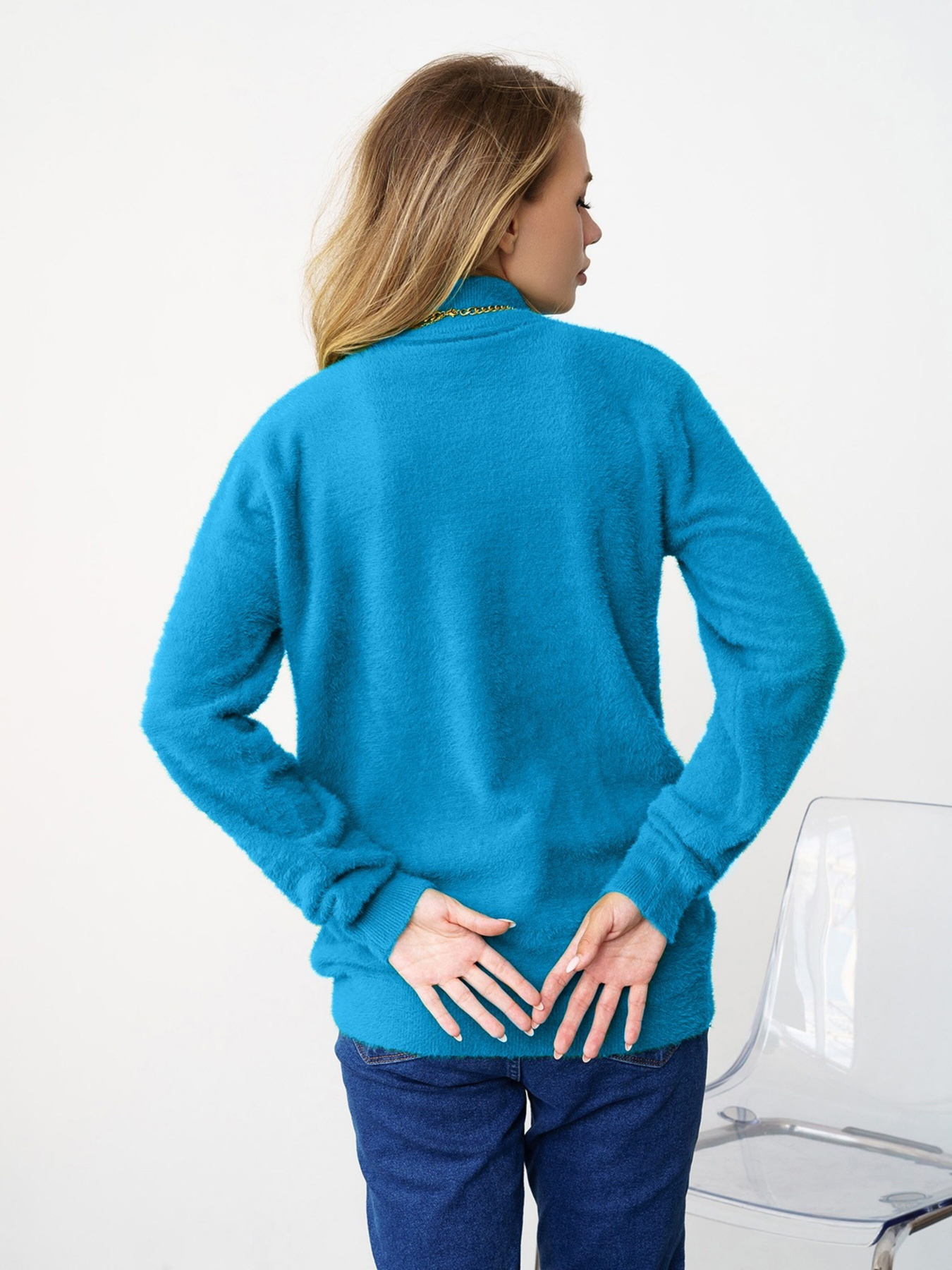 Водолазка ISSA Plus модель WN20-347_blue Фото