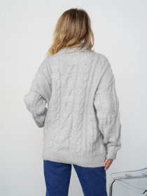 Светр ISSA Plus модель WN20-348_grey Фото