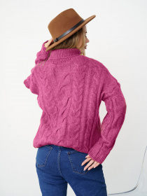 Свитер ISSA Plus модель WN20-348_purple Фото