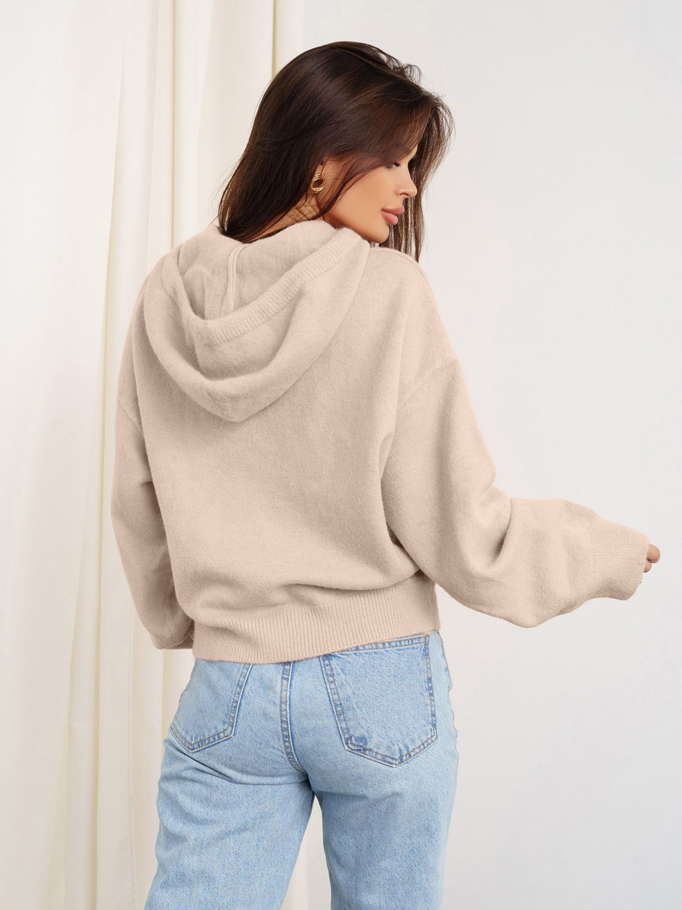 Свитер ISSA Plus модель WN20-349_beige Фото