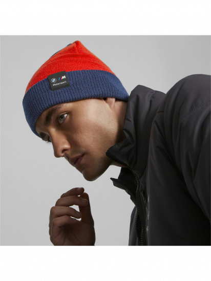 Шапка PUMA Bmw Mms Classic Cuff Beanie модель 024024 — фото 3 - INTERTOP