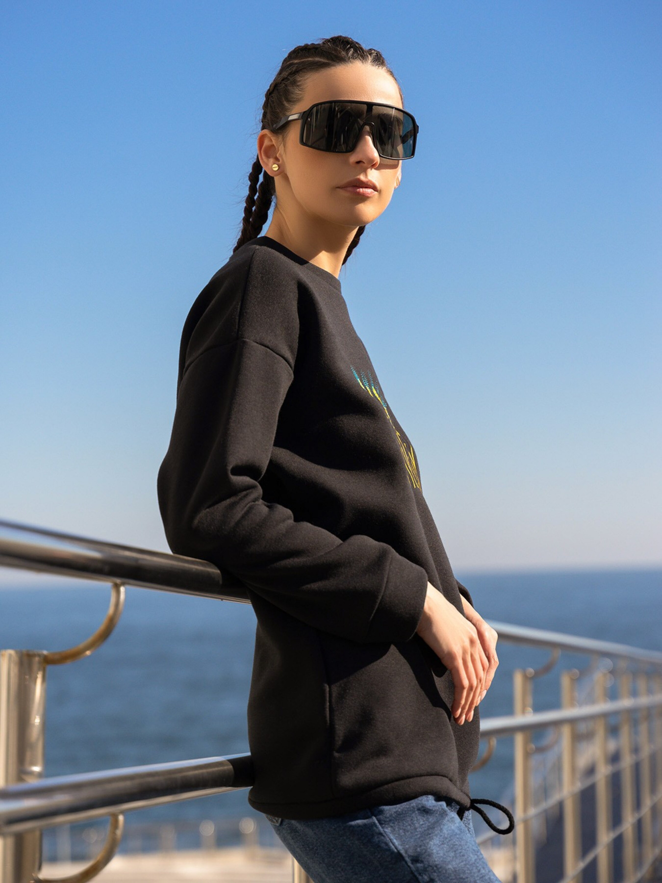 Свитшот ISSA Plus модель 13600A_black Фото