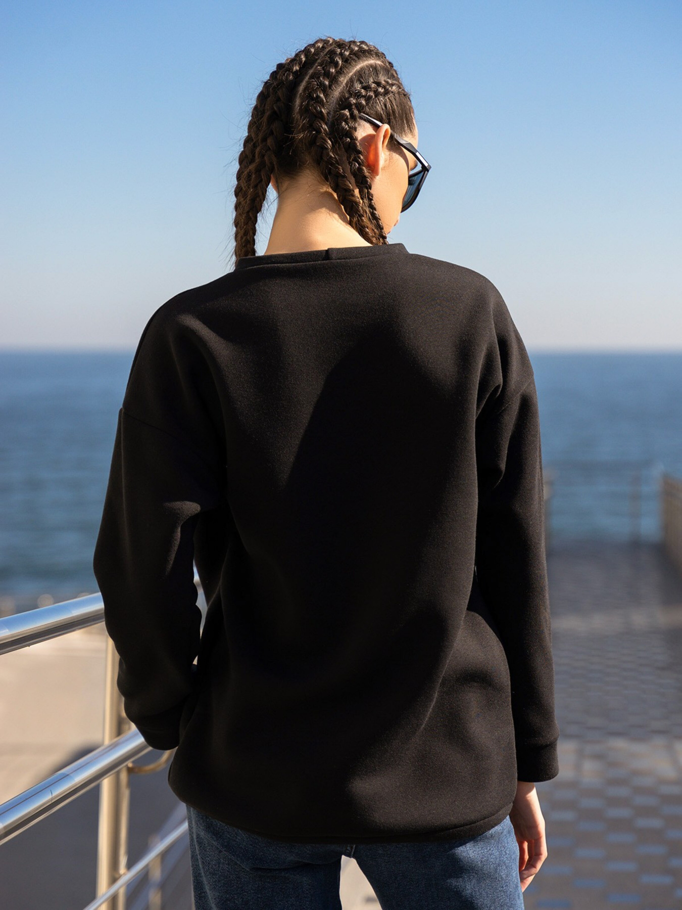 Свитшот ISSA Plus модель 13600A_black Фото