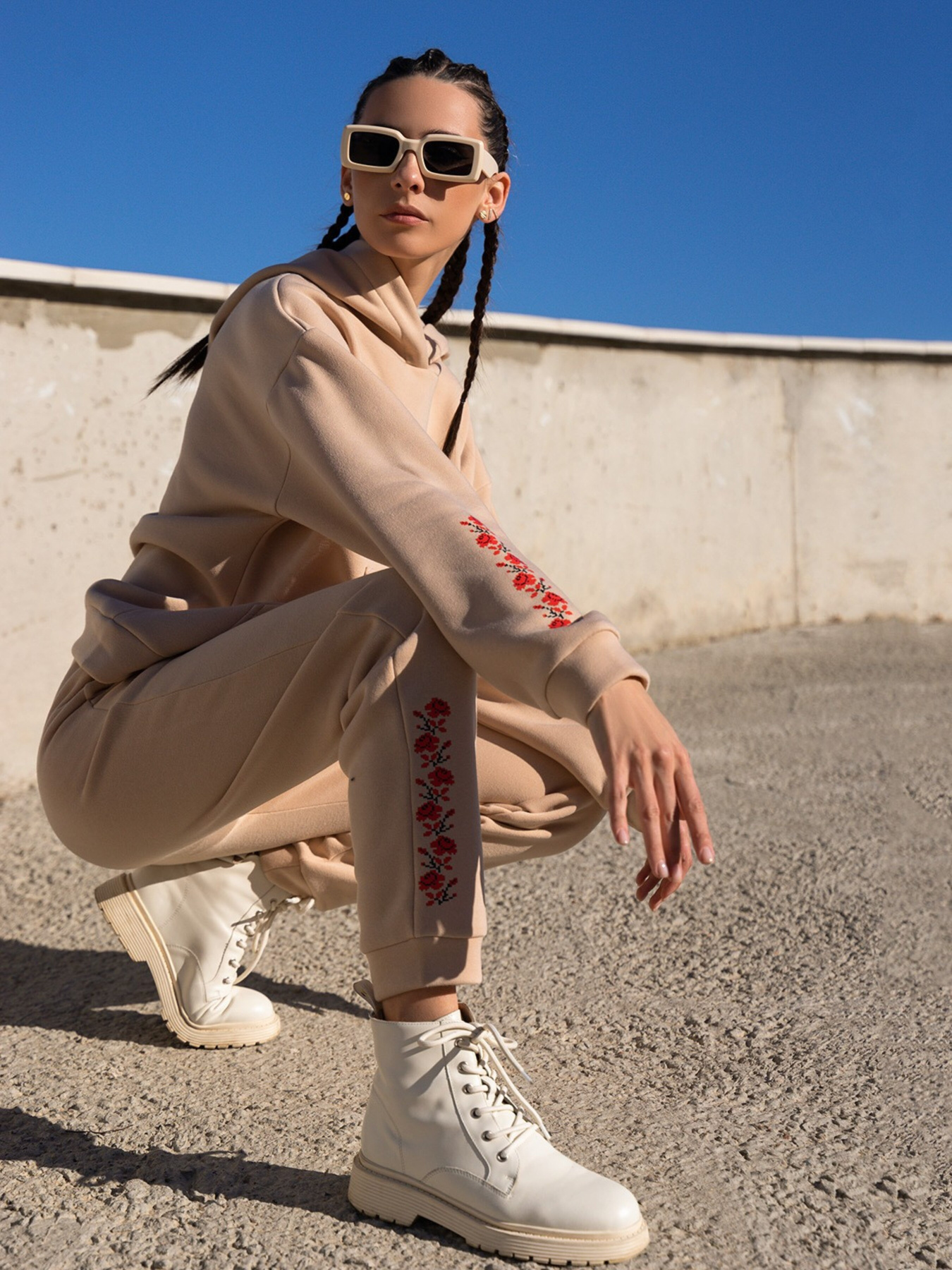 Спортивний костюм ISSA Plus модель 13601_beige Фото