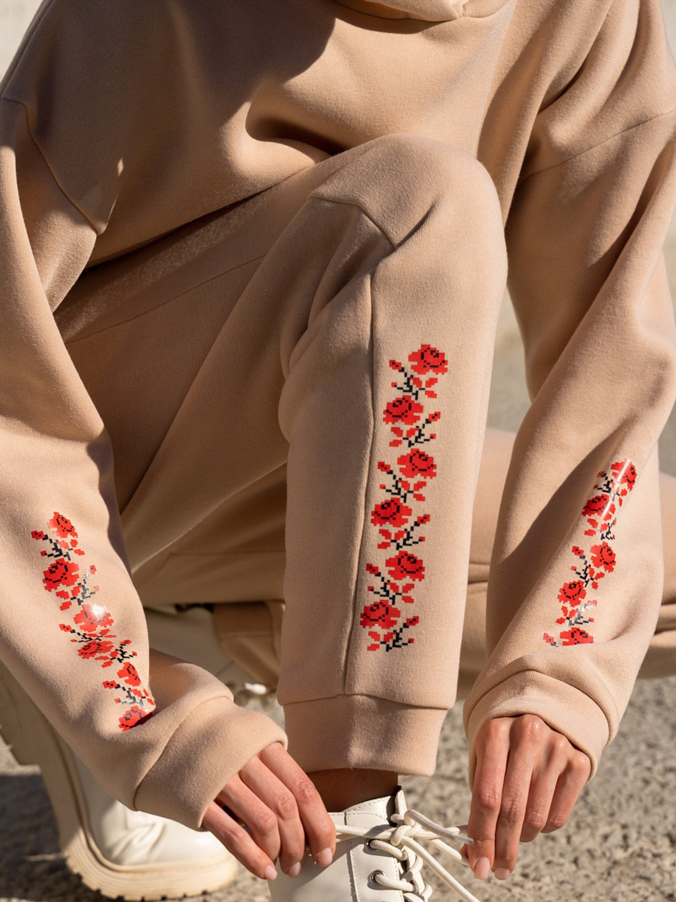 Спортивний костюм ISSA Plus модель 13601_beige Фото