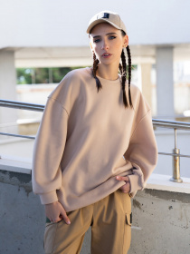 Свитшот ISSA Plus модель 13603_beige Фото