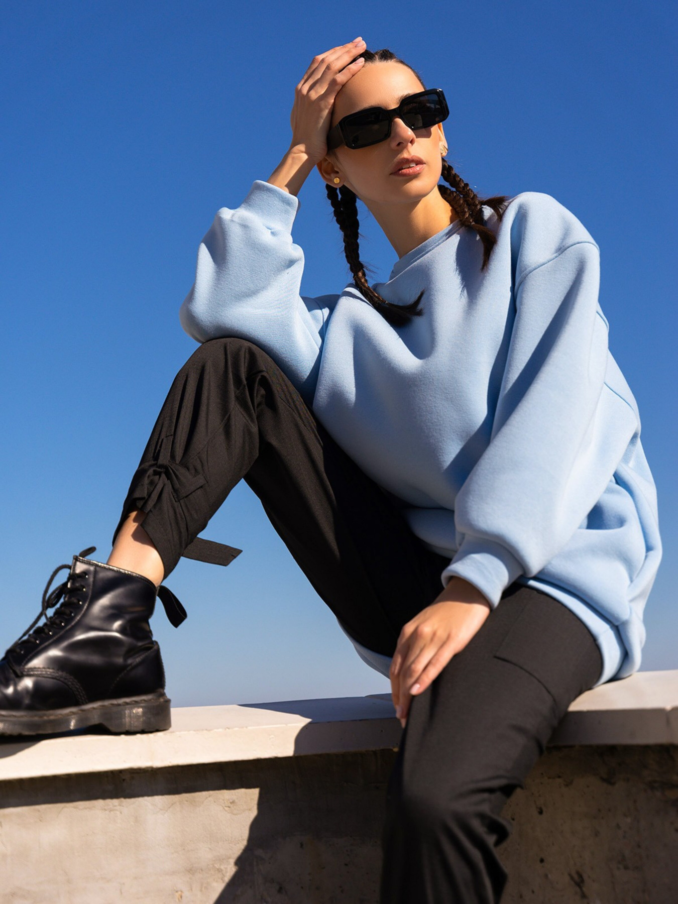 Свитшот ISSA Plus модель 13603_blue Фото