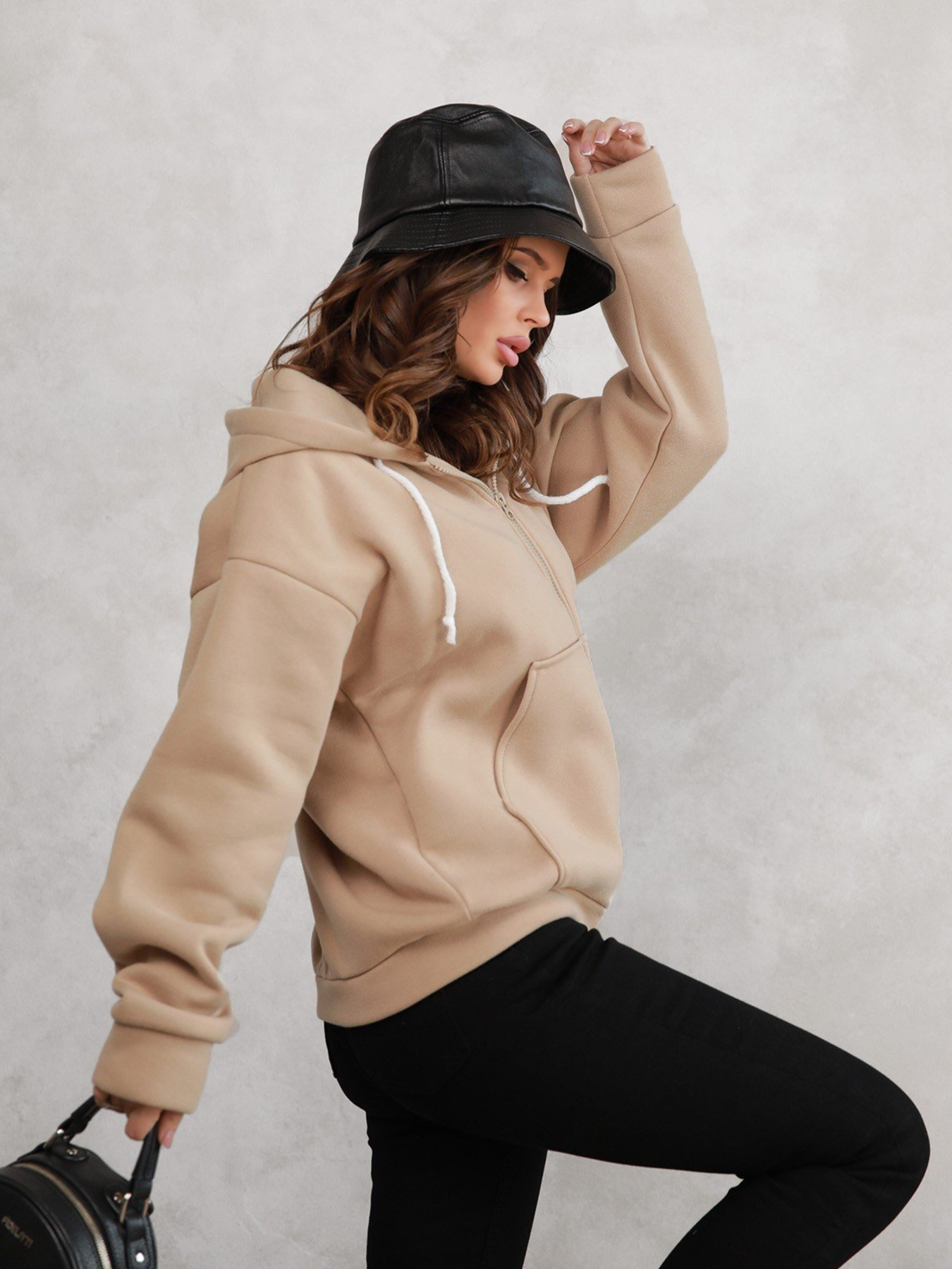 Худі ISSA Plus модель 12294_beige Фото