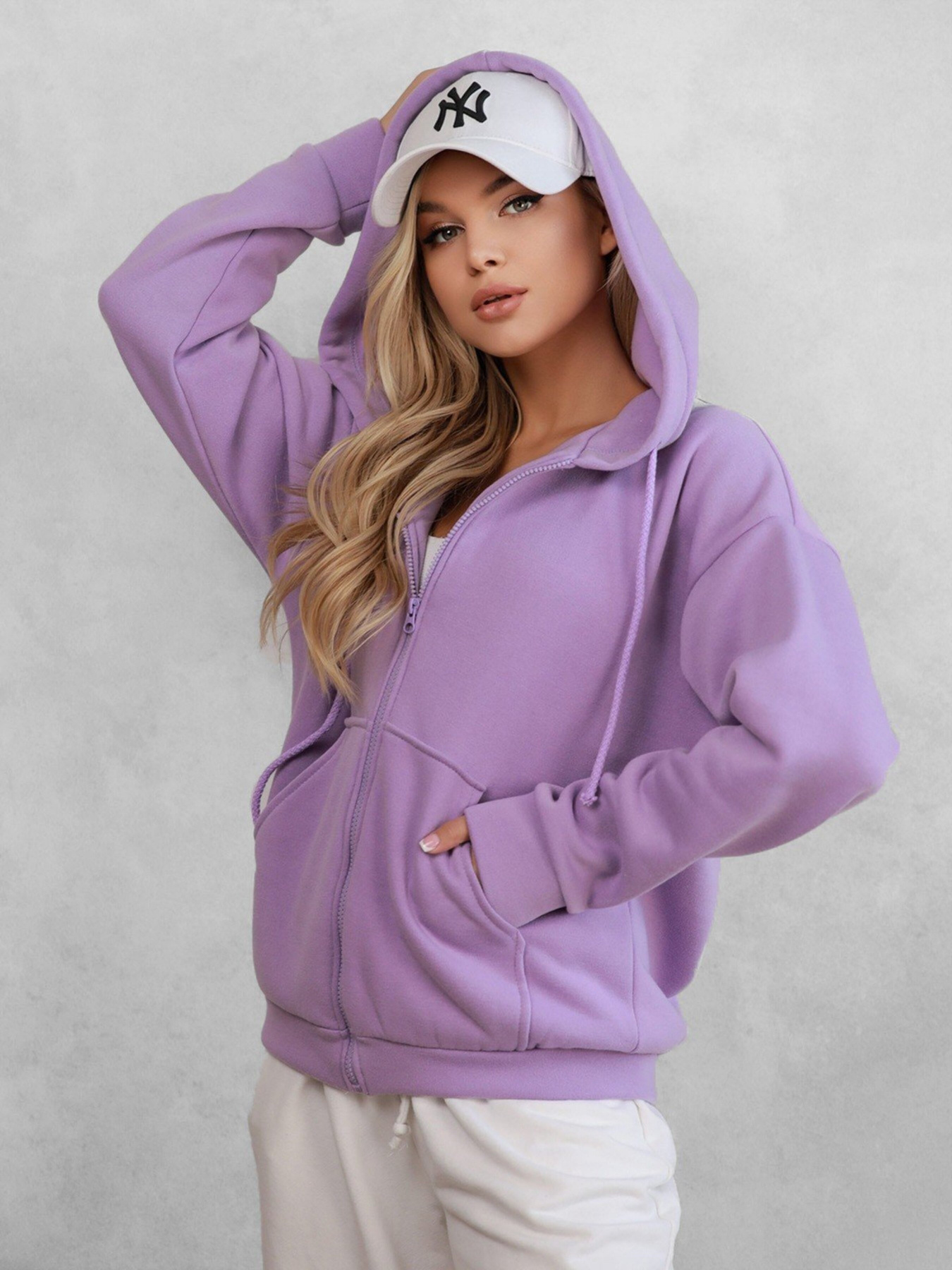 Худі ISSA Plus модель 12294_lilac Фото