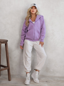 Худі ISSA Plus модель 12294_lilac Фото