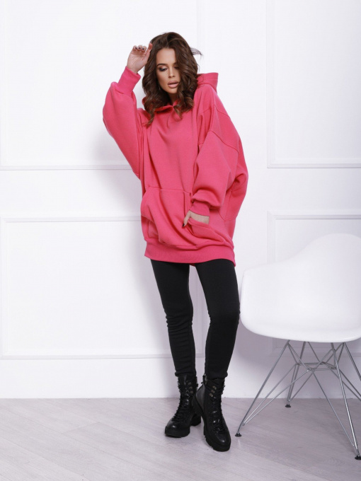 Худи ISSA Plus модель 12356_raspberry Фото