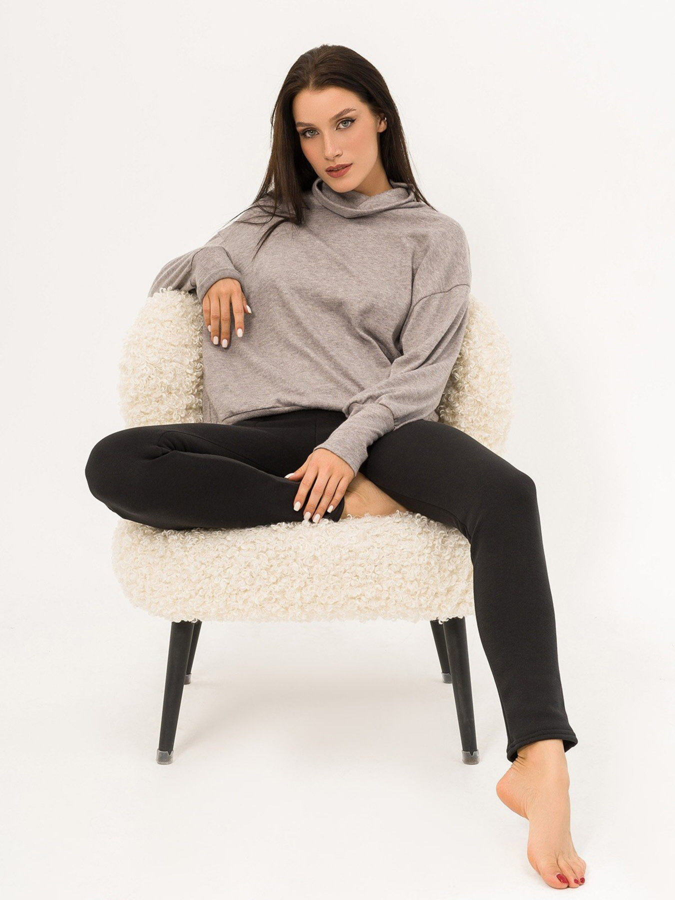 Свитер ISSA Plus модель 12961_grey Фото