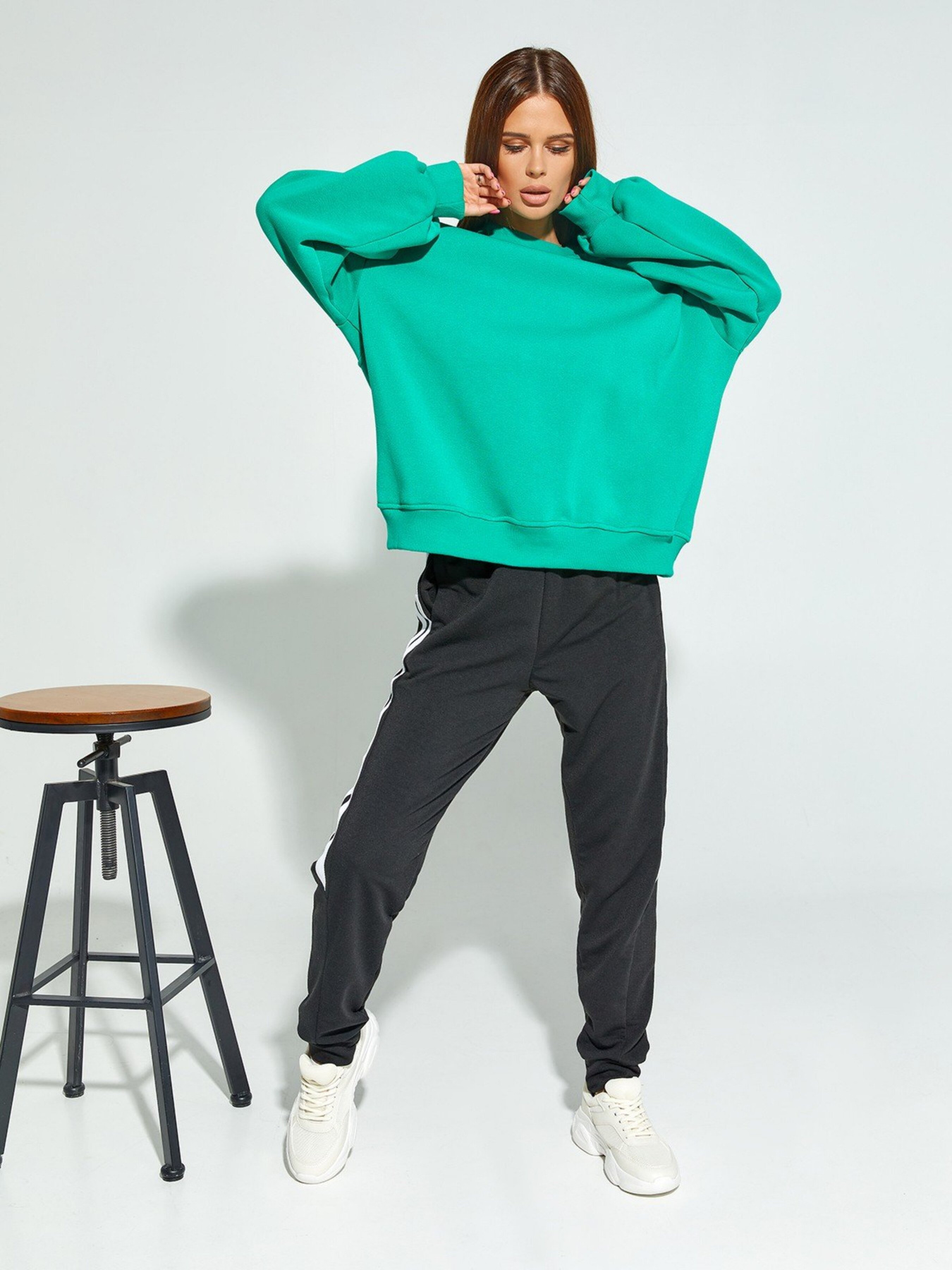 Худі ISSA Plus модель SA-331_green Фото