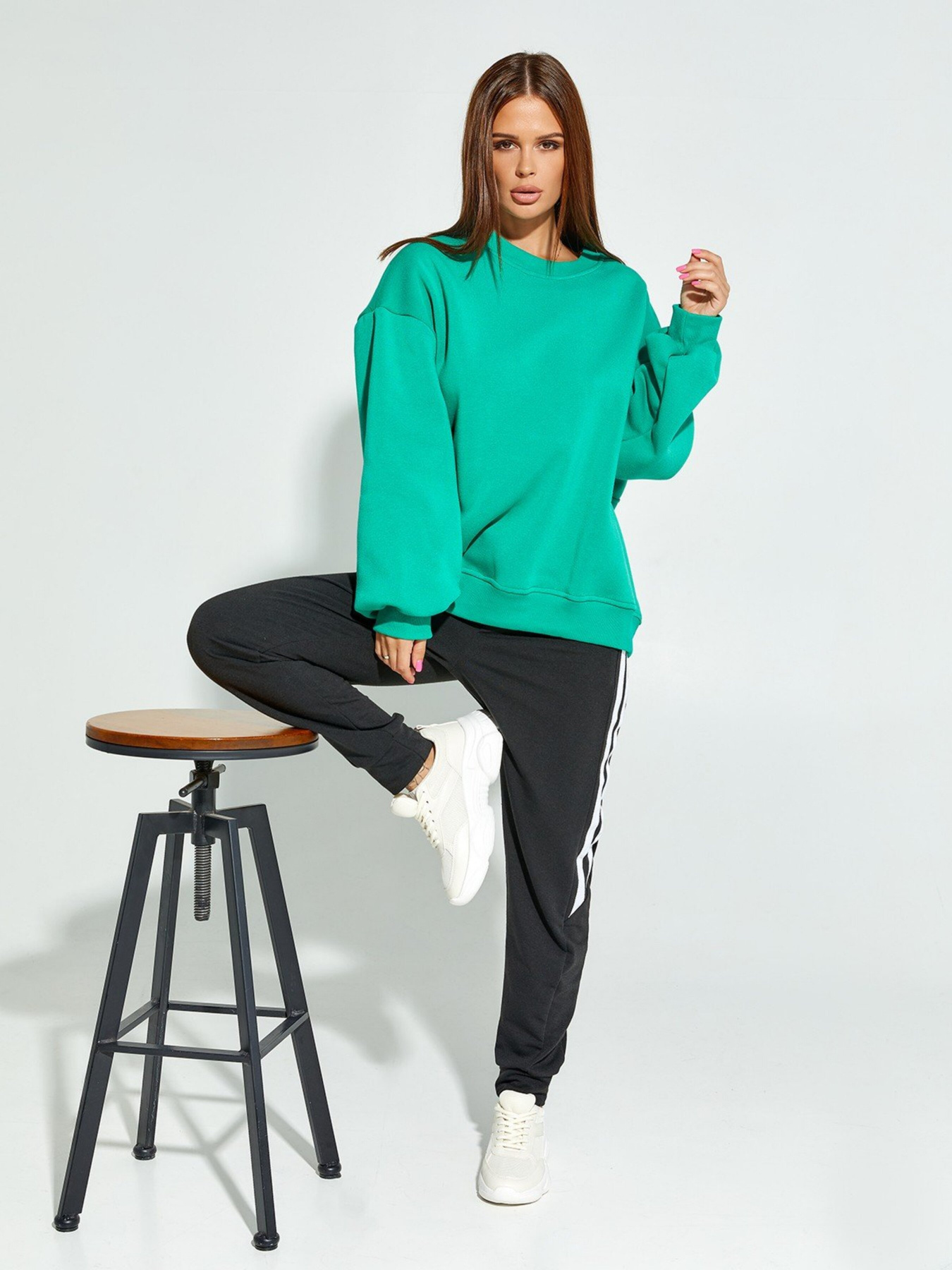 Худі ISSA Plus модель SA-331_green Фото