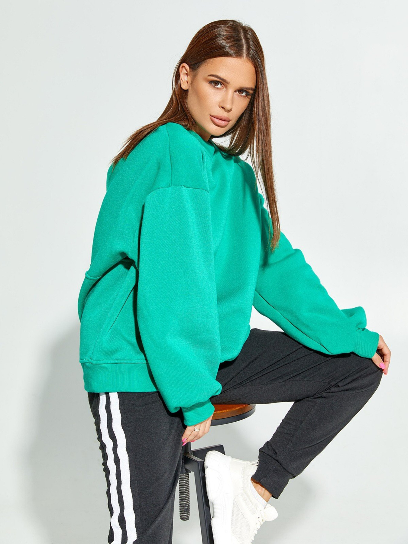 Худи ISSA Plus модель SA-331_green Фото