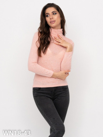 Водолазка ISSA Plus модель WN18-43_peach Фото