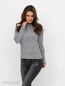 Водолазка ISSA Plus модель WN18-43_grey Фото