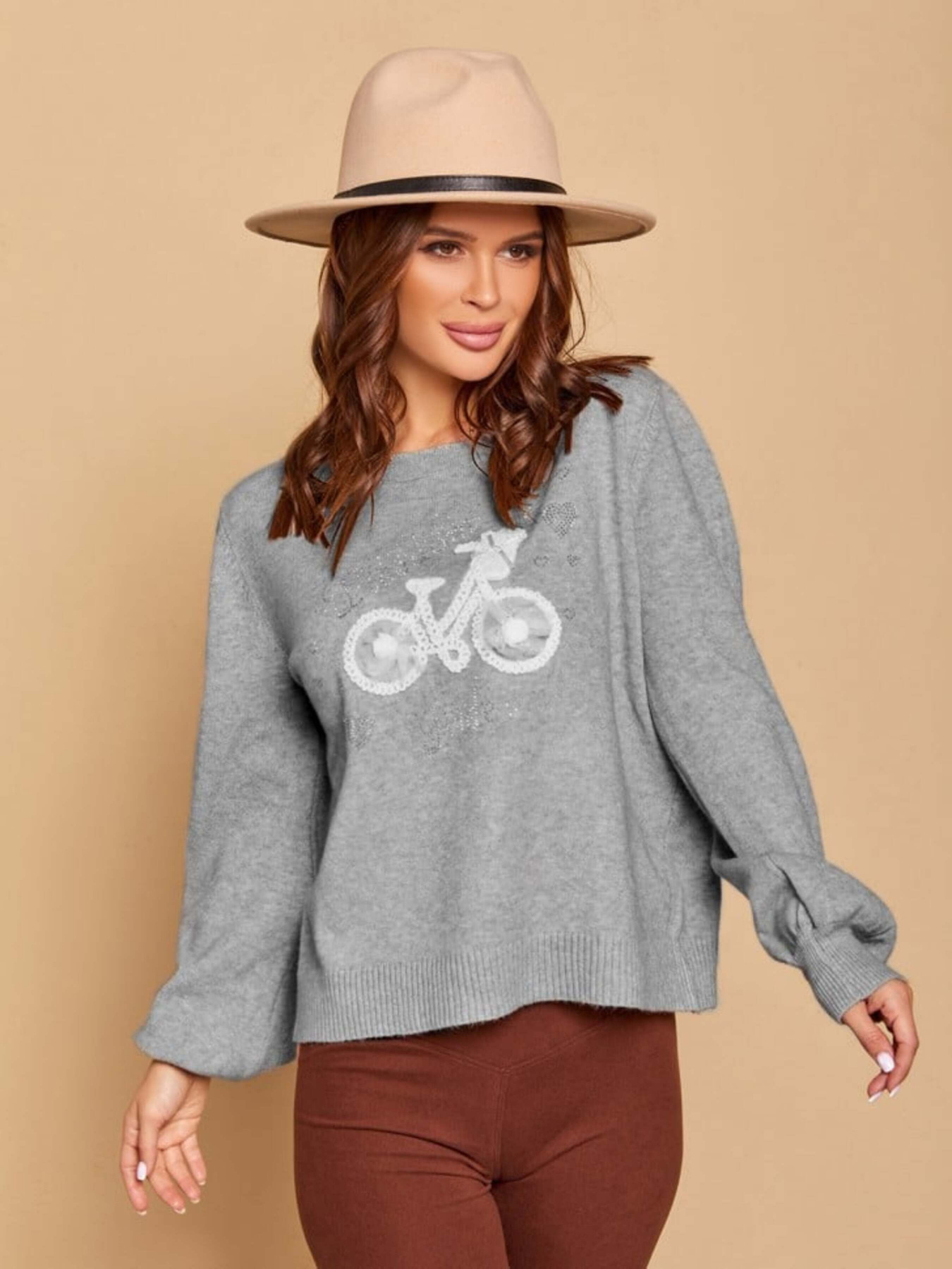 Джемпер ISSA Plus модель WN20-170_grey Джемпер ISSA Plus модель WN20-170_grey Фото