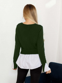 Свитер ISSA Plus модель WN20-215_khaki Фото