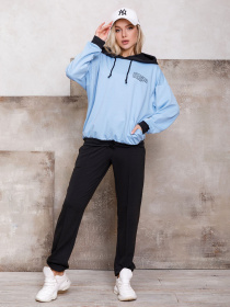 Худи ISSA Plus модель 12422_blue Худи ISSA Plus модель 12422_blue Фото