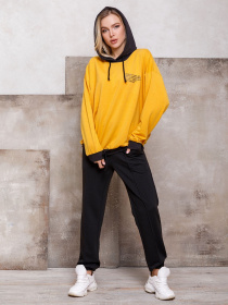 Худи ISSA Plus модель 12422_mustard Фото