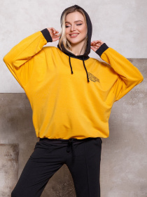 Худи ISSA Plus модель 12422_mustard Фото