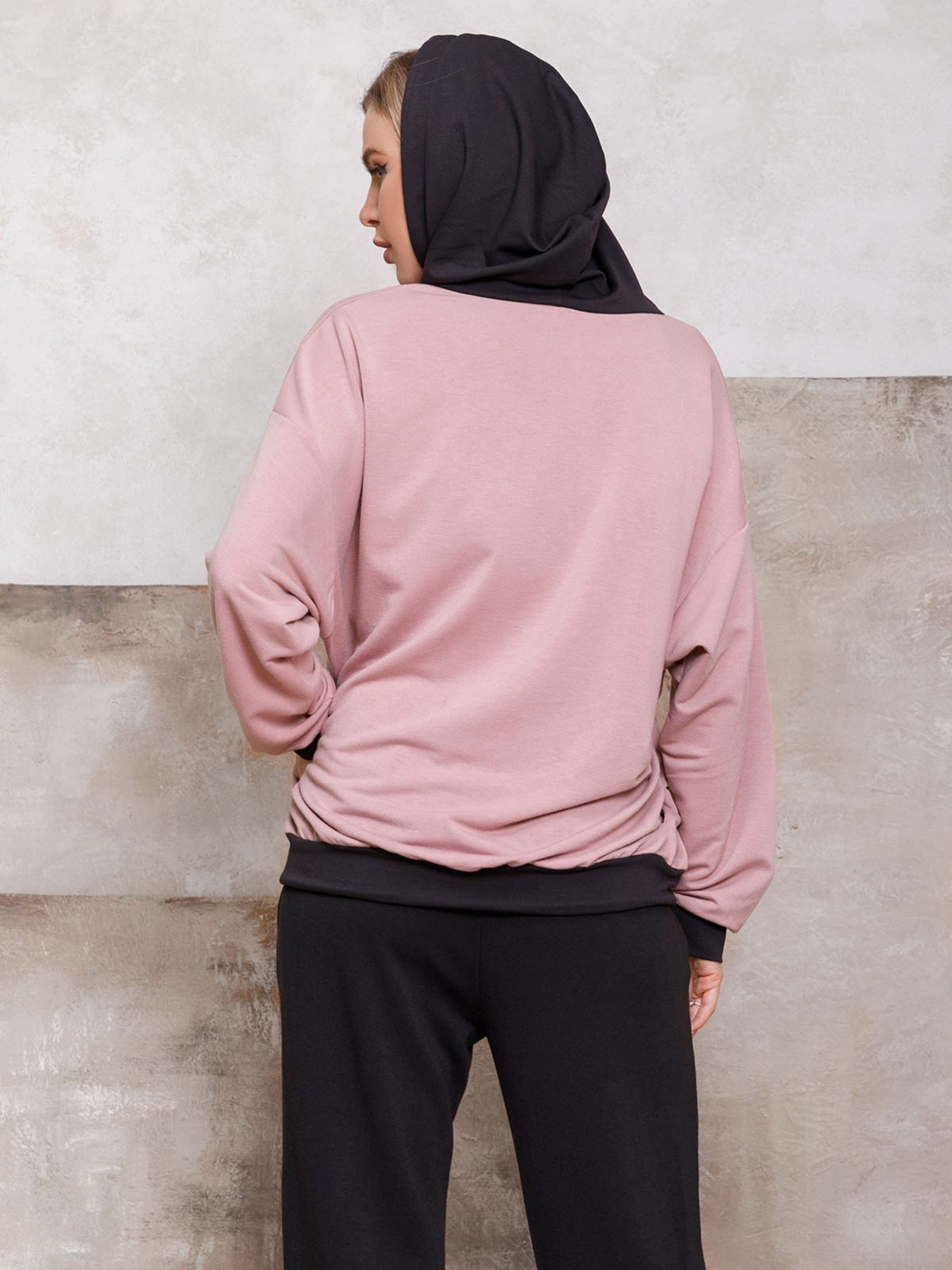 Худи ISSA Plus модель 12422_pink Фото