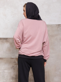 Худи ISSA Plus модель 12422_pink Фото