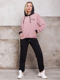 Худи ISSA Plus модель 12422_pink Фото