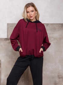 Худі ISSA Plus модель 12422_purple Худі ISSA Plus модель 12422_purple Фото