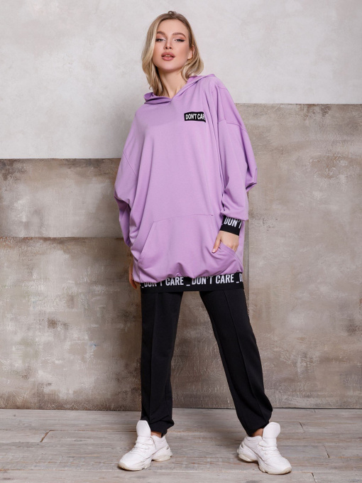 Худи ISSA Plus модель 12430_lilac Фото