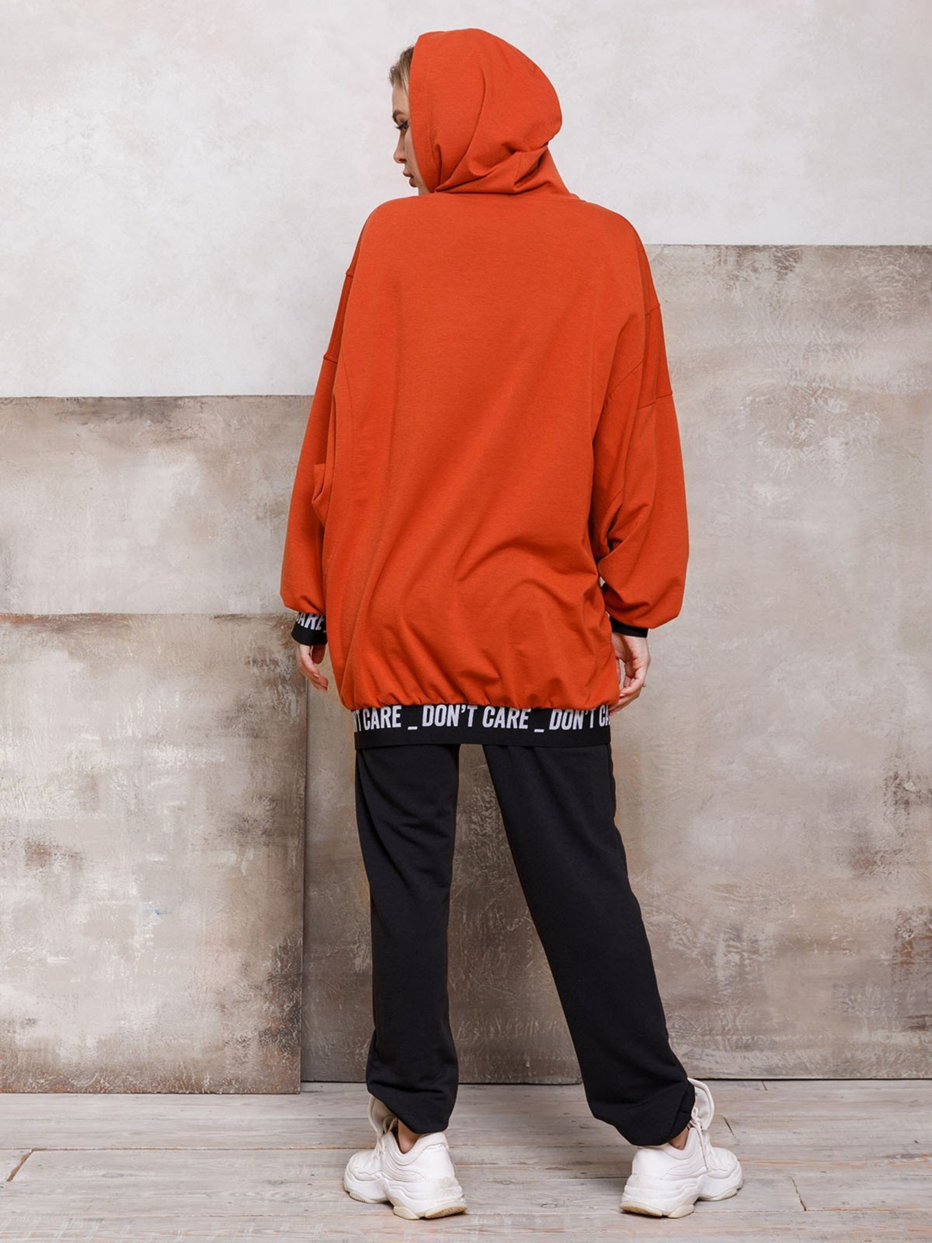 Худи ISSA Plus модель 12430_terracotta Фото