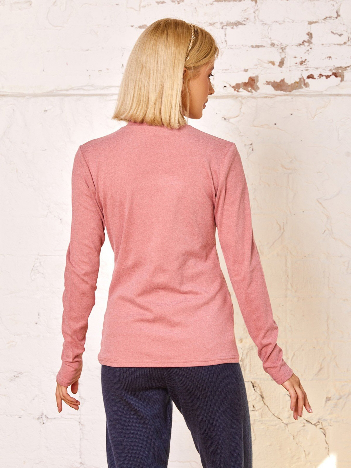 Водолазка ISSA Plus модель 12937_pink Фото