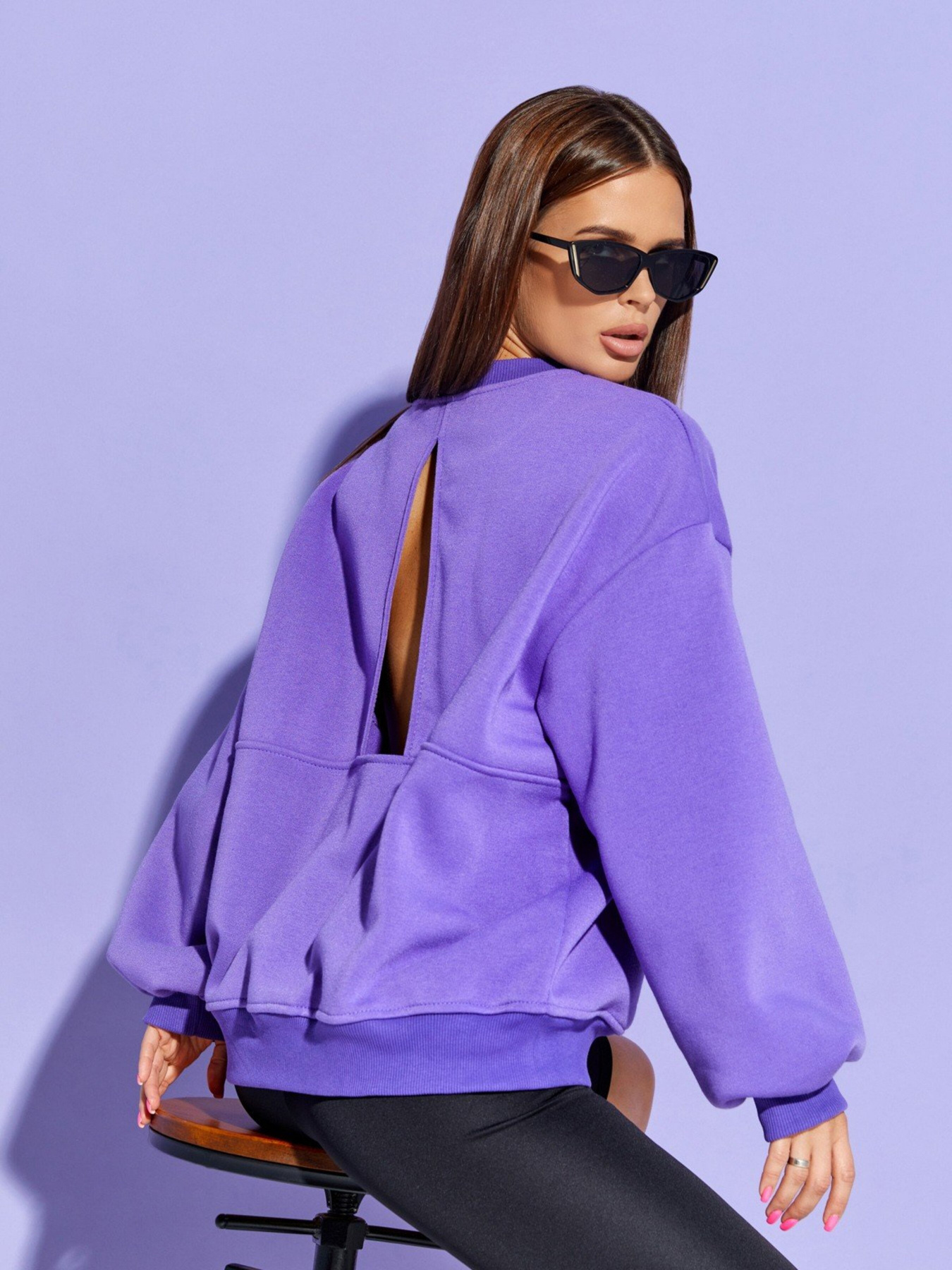 Свитшот ISSA Plus модель SA-331_purple Фото