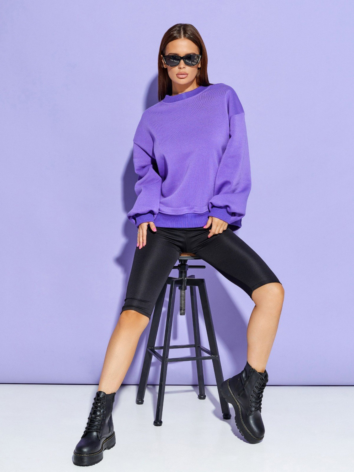 Свитшот ISSA Plus модель SA-331_purple Фото