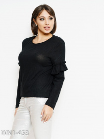 Свитер ISSA Plus модель WN1-453_black Фото