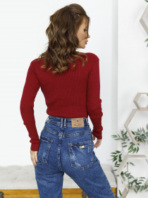 Водолазка ISSA Plus модель WN19-95_burgundy Водолазка ISSA Plus модель WN19-95_burgundy Фото